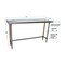 Bk Resources Stainless Steel Work Table Flat Top With Open Base 72"Wx18"D VTTOB-1872 - alternate 6